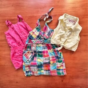 Colorful Romper Dress and Shirt bundle
